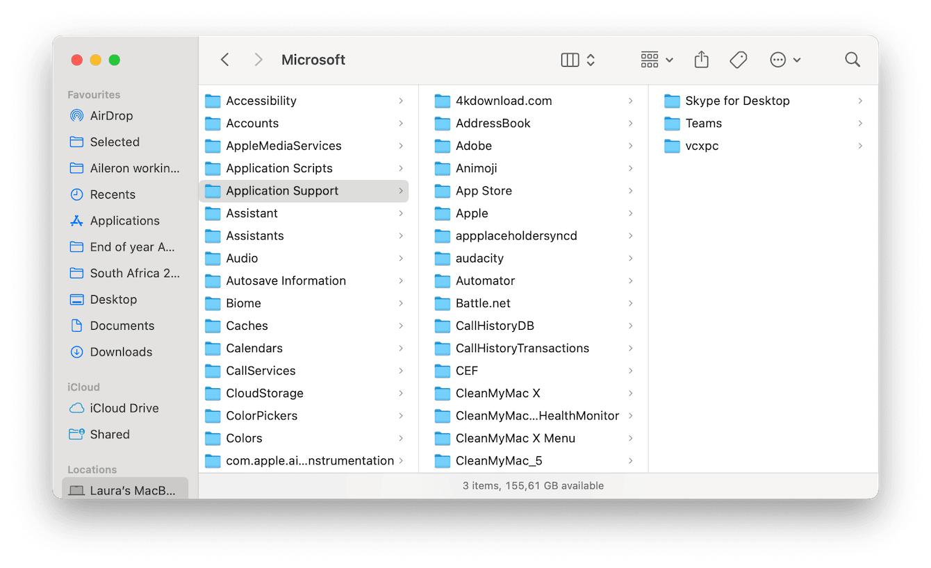 In the Finder, press Shift - Command - G and type in these pathways one by one